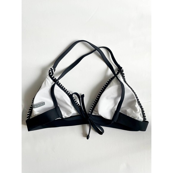 La Blanca Pin Stripes Banded Tie Back Bikini Top - Picture 5 of 6